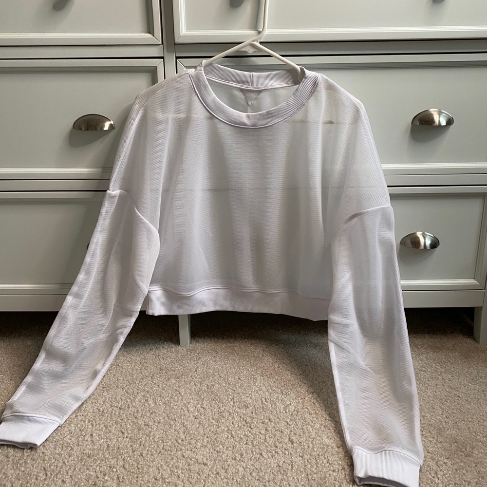 Alo mesh oversized sweatshirt
